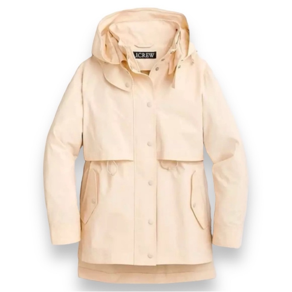 J. Crew | Light Khaki Perfect Lightweight Utility Rain Jacket